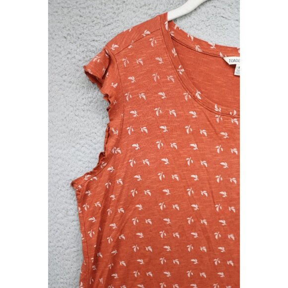 Toad & Co. Cap Sleeve Organic Cotton Blend Dress-Size XL-Pockets - Picture 4 of 9